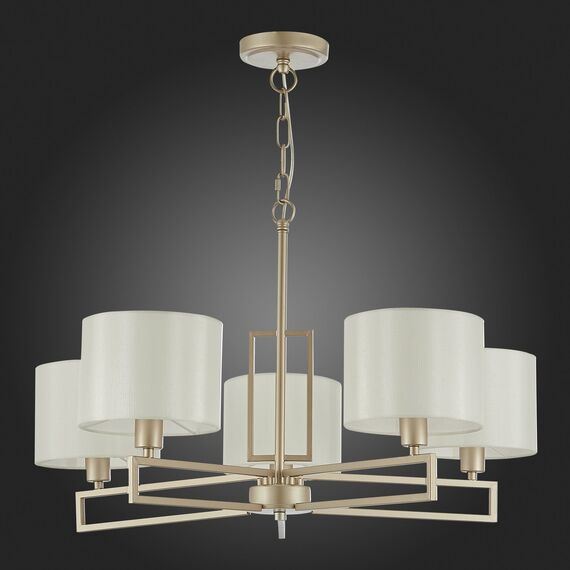 SLE105803-05 Светильник подвесной Матовое золото/Белый E14 5*40W DANAE, изображение 5