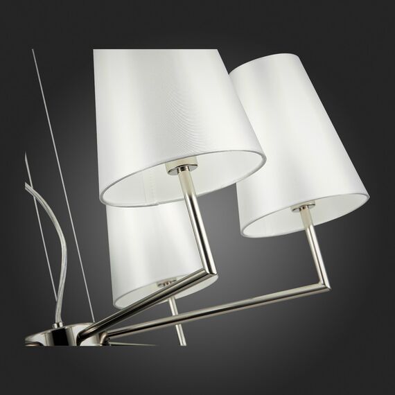 SLE105903-06 Светильник подвесной Никель/Белый E14 6*40W BELLINO, изображение 8