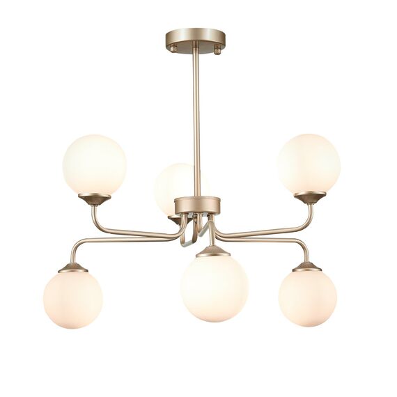 SLE106203-06 Светильник подвесной ST-Luce Золотистый/Белый G9 LED 6*5W REDJINO, изображение 3