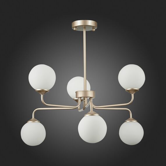 SLE106203-06 Светильник подвесной ST-Luce Золотистый/Белый G9 LED 6*5W REDJINO, изображение 5