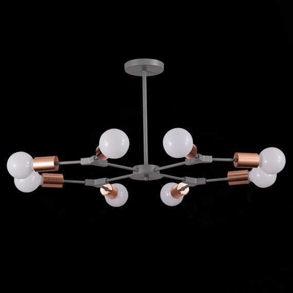 SLE106403-08 Светильник потолочный Серый, Розовое золото E27 8*60W PALARE, изображение 4