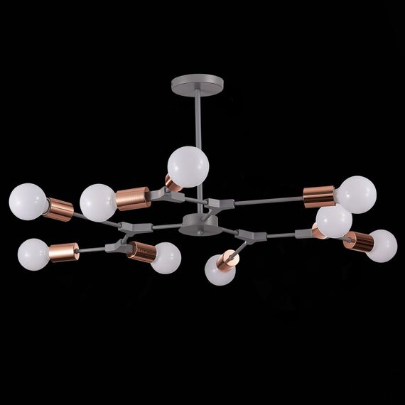 SLE106403-09 Светильник потолочный Серый, Розовое золото E27 9*60W PALARE, изображение 4