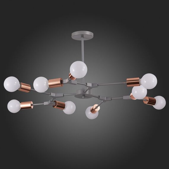 SLE106403-09 Светильник потолочный Серый, Розовое золото E27 9*60W PALARE, изображение 5