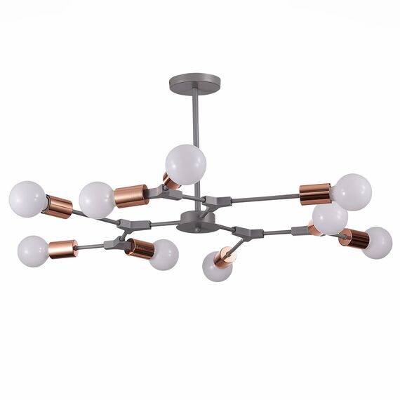 SLE106403-09 Светильник потолочный Серый, Розовое золото E27 9*60W PALARE, изображение 6