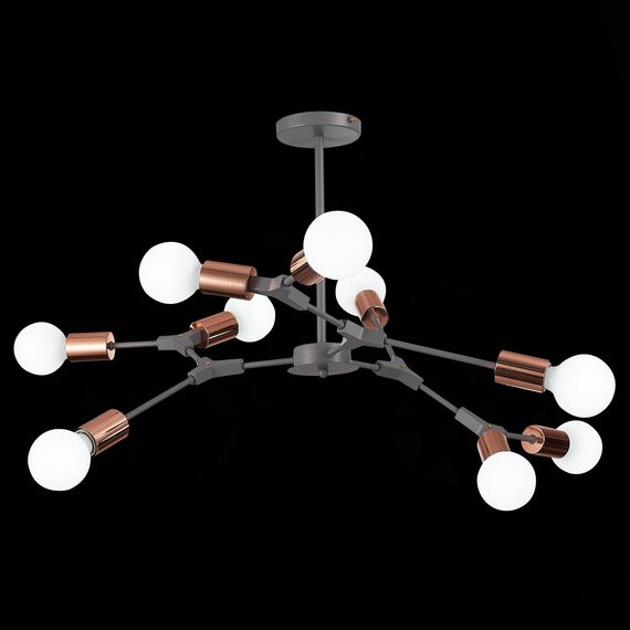 SLE106403-09 Светильник потолочный Серый, Розовое золото E27 9*60W PALARE, изображение 7