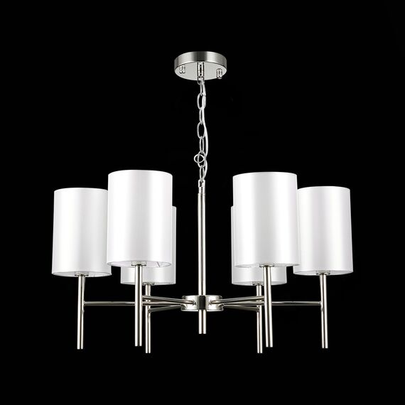 SLE107303-06 Светильник подвесной Никель/Белый E14 6*40W NOIA, изображение 4