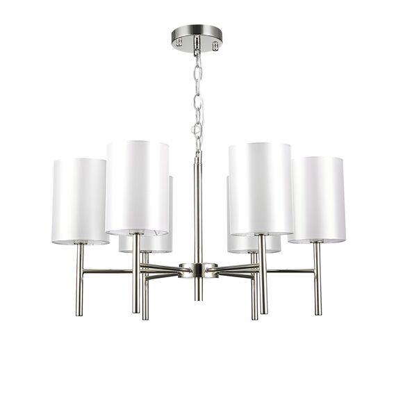 SLE107303-06 Светильник подвесной Никель/Белый E14 6*40W NOIA, изображение 9