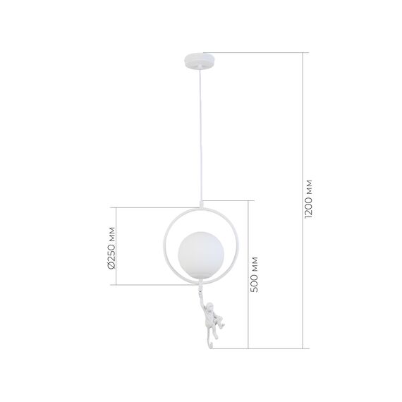 SLE115113-01 Подвес Белый/Белый E27 1*60W TENATO, изображение 10