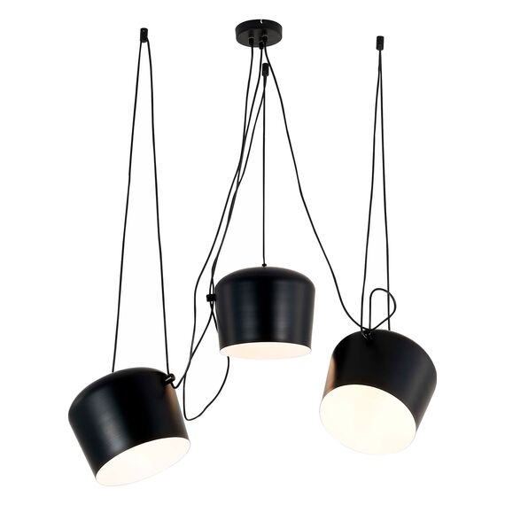 SLE120643-03 Светильник подвесной Черный/Черный E27 3*40W TRIESTE, изображение 3