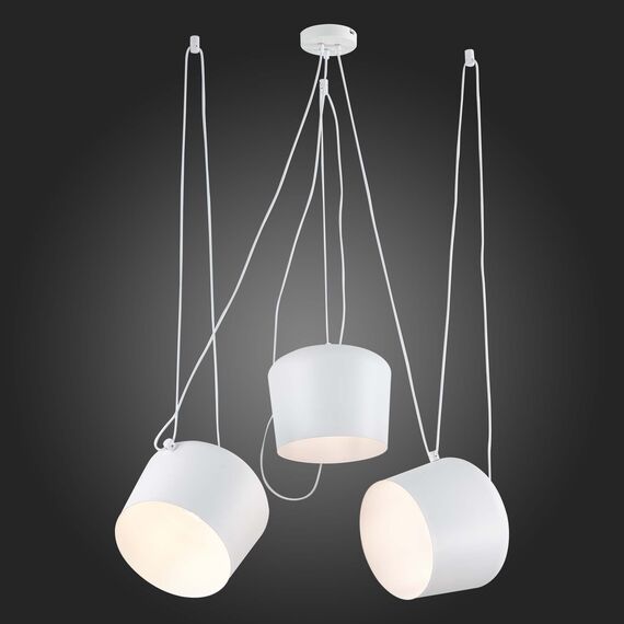SLE120653-03 Светильник подвесной Белый/Белый E27 3*40W TRIESTE, изображение 2