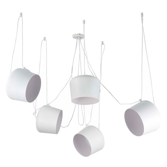 SLE120653-05 Светильник подвесной Белый/Белый E27 5*40W TRIESTE, изображение 4