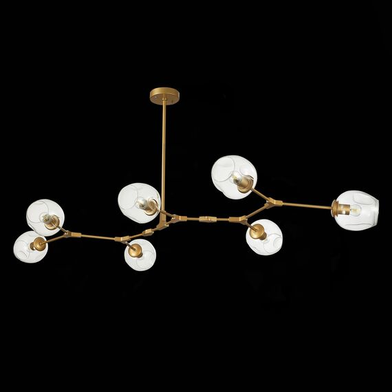 SLE154823-07 Светильник подвесной Золотистый/Прозрачный E27 7*40W RAMETTO, изображение 4