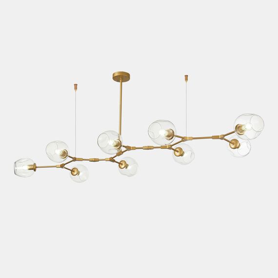 SLE154823-09 Светильник подвесной Золотистый/Прозрачный E27 9*40W RAMETTO, изображение 2