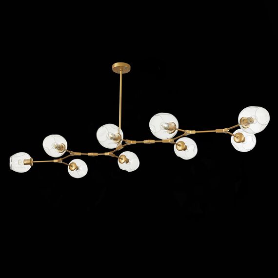 SLE154823-09 Светильник подвесной Золотистый/Прозрачный E27 9*40W RAMETTO, изображение 4