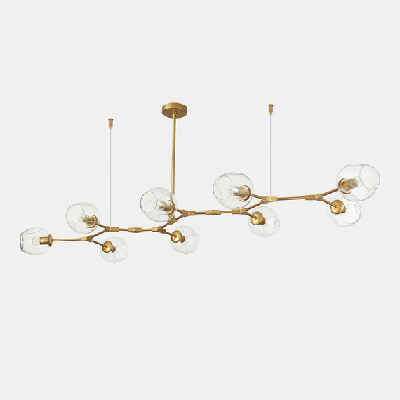 SLE154823-09 Светильник подвесной Золотистый/Прозрачный E27 9*40W RAMETTO, изображение 5