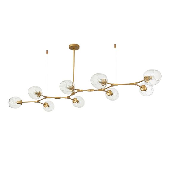 SLE154823-09 Светильник подвесной Золотистый/Прозрачный E27 9*40W RAMETTO, изображение 6