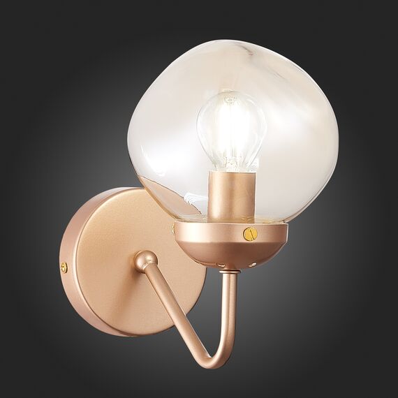 SLE155701-01 Светильник настенный Золотистый/Янтарный E14 1*40W MORE, изображение 2