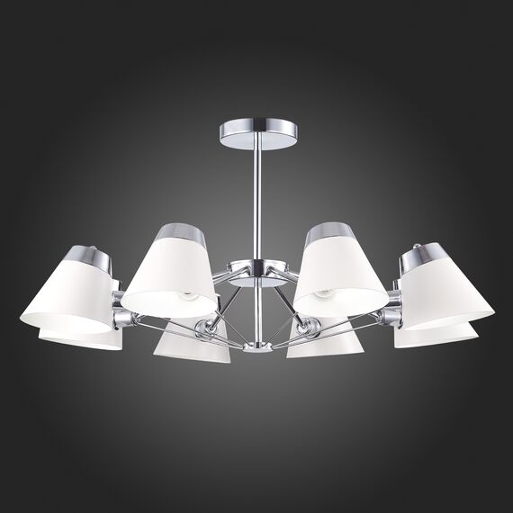 SLE155802-08 Светильник потолочный Хром/Белый E14 8*40W VARIO, изображение 2