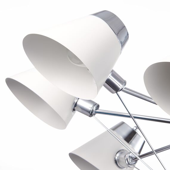 SLE155802-08 Светильник потолочный Хром/Белый E14 8*40W VARIO, изображение 9