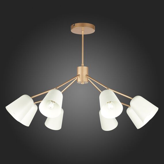 SLE155902-08 Светильник потолочный Золотистый/Белый E14 8*40W MARIO, изображение 2