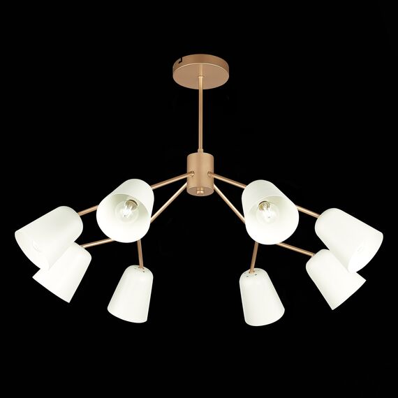 SLE155902-08 Светильник потолочный Золотистый/Белый E14 8*40W MARIO, изображение 7