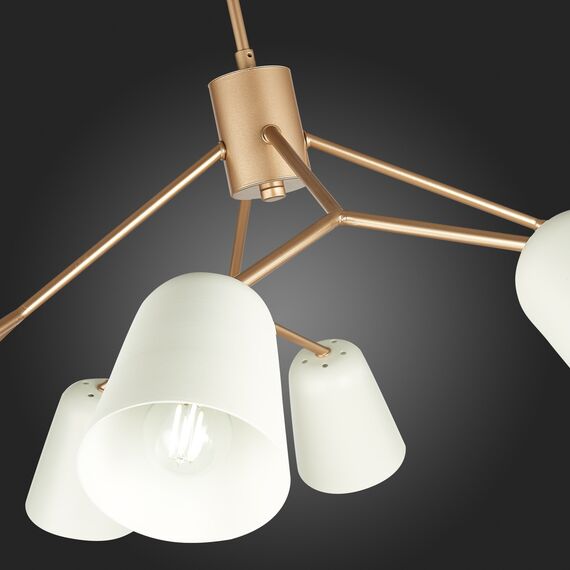 SLE155902-08 Светильник потолочный Золотистый/Белый E14 8*40W MARIO, изображение 11