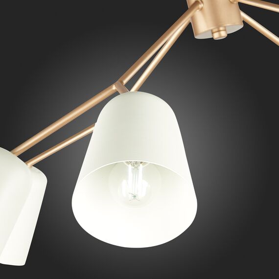 SLE155902-08 Светильник потолочный Золотистый/Белый E14 8*40W MARIO, изображение 17