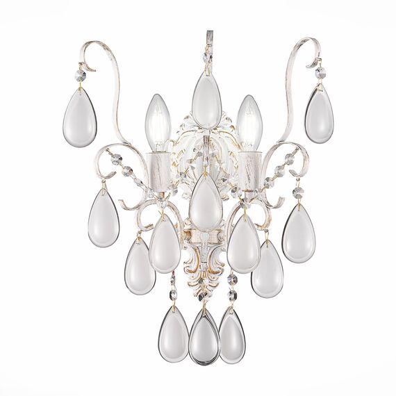 SLE160301-02 Светильник настенный Золотистый/Белый матовый E14 2*60W MAGONZA, изображение 3