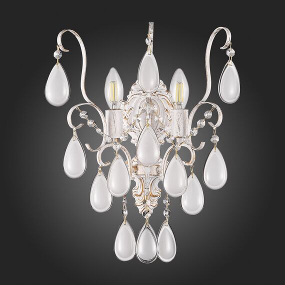 SLE160301-02 Светильник настенный Золотистый/Белый матовый E14 2*60W MAGONZA, изображение 5