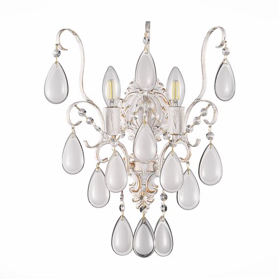 SLE160301-02 Светильник настенный Золотистый/Белый матовый E14 2*60W MAGONZA, изображение 6