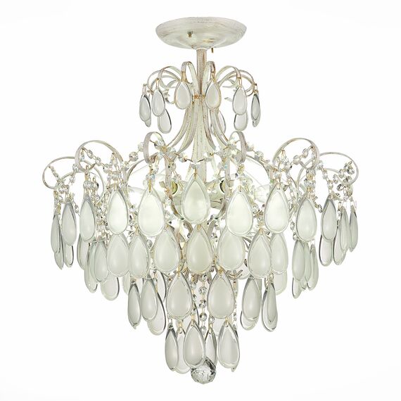 SLE160302-06 Светильник потолочный Золотистый/Белый матовый E14 6*60W MAGONZA, изображение 3