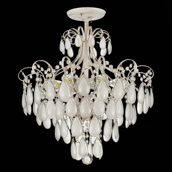 SLE160302-06 Светильник потолочный Золотистый/Белый матовый E14 6*60W MAGONZA, изображение 4