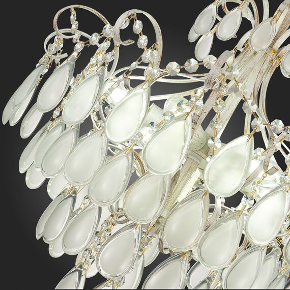 SLE160302-06 Светильник потолочный Золотистый/Белый матовый E14 6*60W MAGONZA, изображение 8