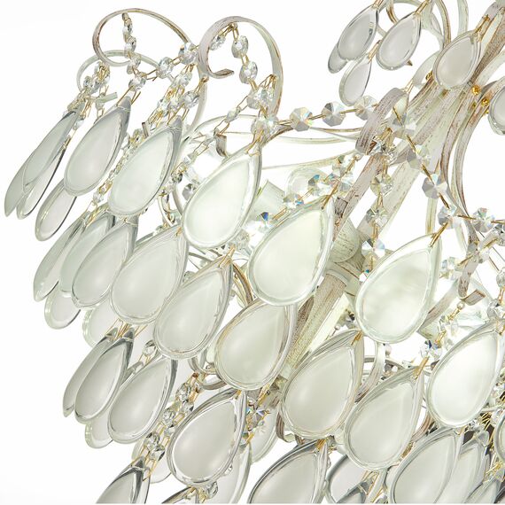 SLE160302-06 Светильник потолочный Золотистый/Белый матовый E14 6*60W MAGONZA, изображение 9