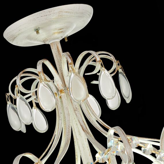 SLE160302-06 Светильник потолочный Золотистый/Белый матовый E14 6*60W MAGONZA, изображение 10