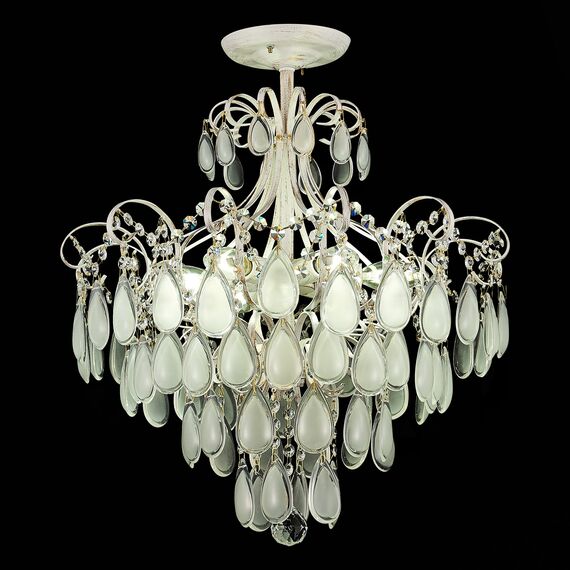 SLE160302-06 Светильник потолочный Золотистый/Белый матовый E14 6*60W MAGONZA, изображение 13