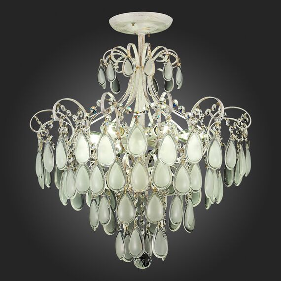 SLE160302-06 Светильник потолочный Золотистый/Белый матовый E14 6*60W MAGONZA, изображение 14