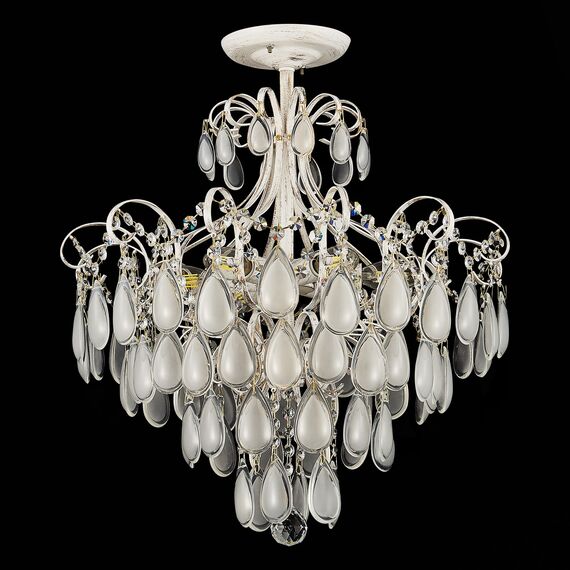 SLE160302-06 Светильник потолочный Золотистый/Белый матовый E14 6*60W MAGONZA, изображение 16