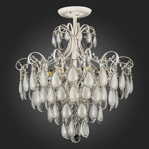 SLE160302-06 Светильник потолочный Золотистый/Белый матовый E14 6*60W MAGONZA, изображение 17