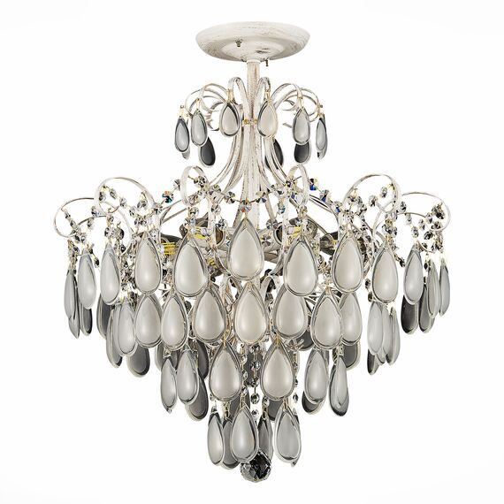 SLE160302-06 Светильник потолочный Золотистый/Белый матовый E14 6*60W MAGONZA, изображение 18