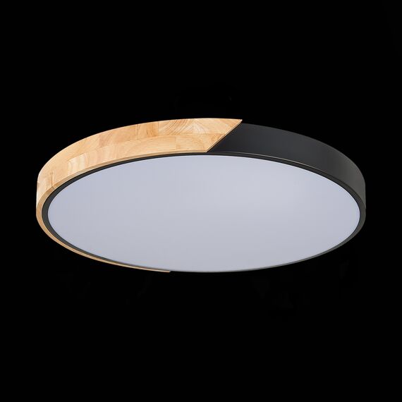 SLE200942-01 Светильник потолочный Черный, Светлое дерево/Белый LED 1*45W 3000K/4000K/6000K FESTA, изображение 10