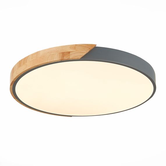 SLE200972-01 Светильник потолочный Серый, Светлое дерево/Белый LED 1*45W 3000K/4000K/6000K FESTA, изображение 6