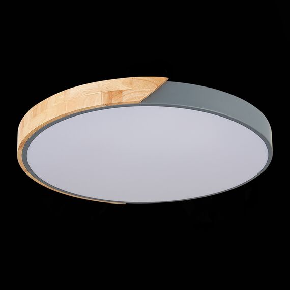 SLE200972-01 Светильник потолочный Серый, Светлое дерево/Белый LED 1*45W 3000K/4000K/6000K FESTA, изображение 10