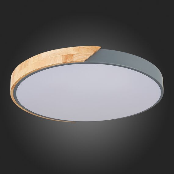 SLE200972-01 Светильник потолочный Серый, Светлое дерево/Белый LED 1*45W 3000K/4000K/6000K FESTA, изображение 11