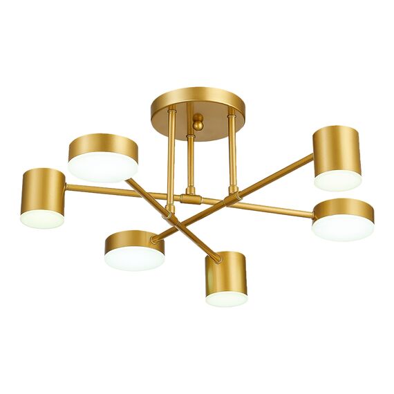 SLE201022-06 Светильник потолочный Золотистый/Золотистый LED 6*7W 4000K NOBEL, изображение 9