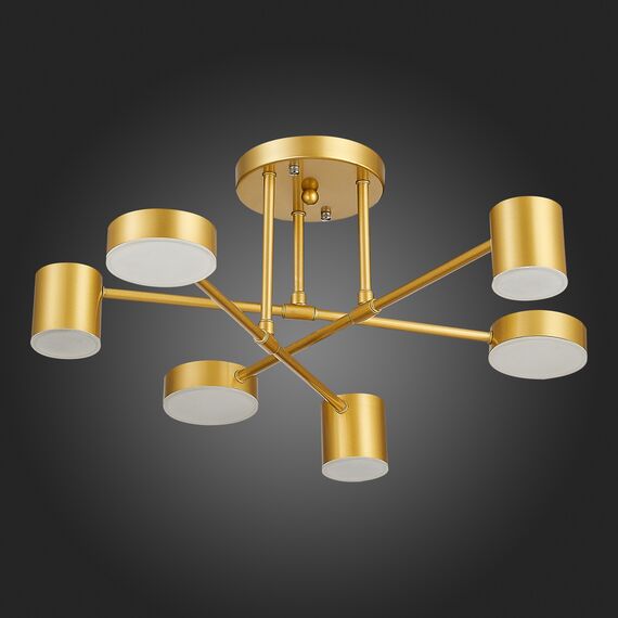 SLE201022-06 Светильник потолочный Золотистый/Золотистый LED 6*7W 4000K NOBEL, изображение 11