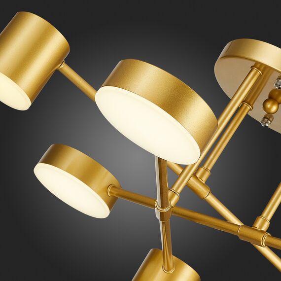 SLE201022-06 Светильник потолочный Золотистый/Золотистый LED 6*7W 4000K NOBEL, изображение 14