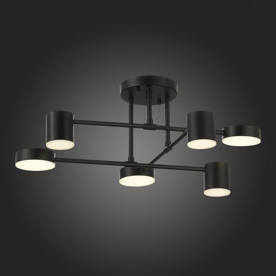 SLE201042-06 Светильник потолочный Черный/Черный LED 6*7W 4000K NOBEL, изображение 14