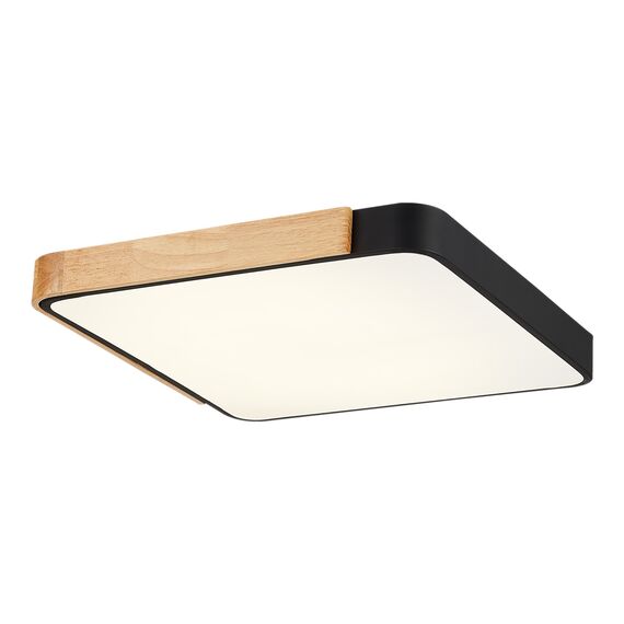 SLE201242-01 Светильник потолочный Черный, Светлое дерево/Белый LED 1*42W 3000K/4000K/6000K FESTA, изображение 6