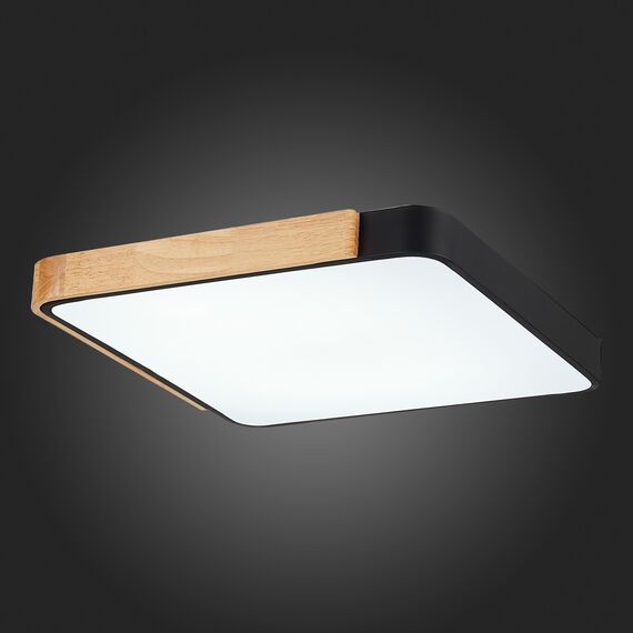 SLE201242-01 Светильник потолочный Черный, Светлое дерево/Белый LED 1*42W 3000K/4000K/6000K FESTA, изображение 8